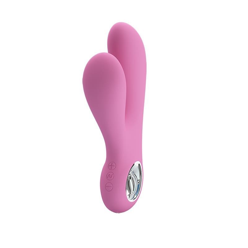 Vibratore Canrol - USB, silicone, rosa tenue