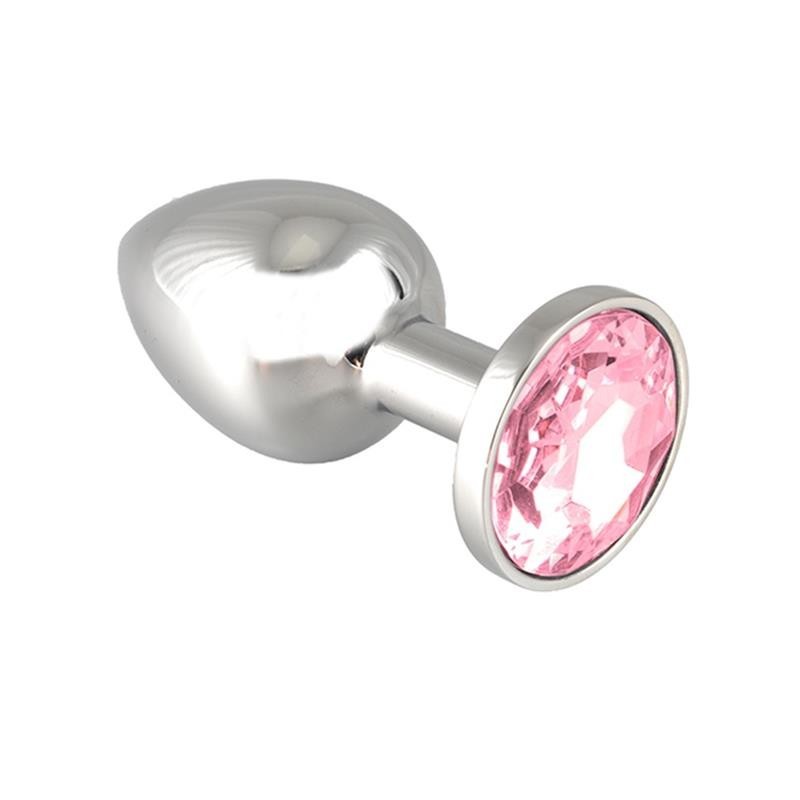 Plug anal XS avec cristal 5.7 cm - Rose