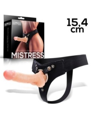 Dildo strap-on elastico Mistress con dildo in silicone 6'' carne