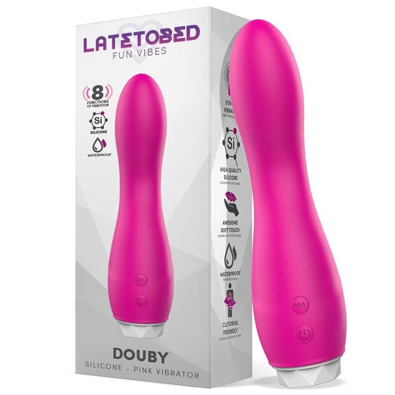 Vibromasseur Douby  Silicone - Rose