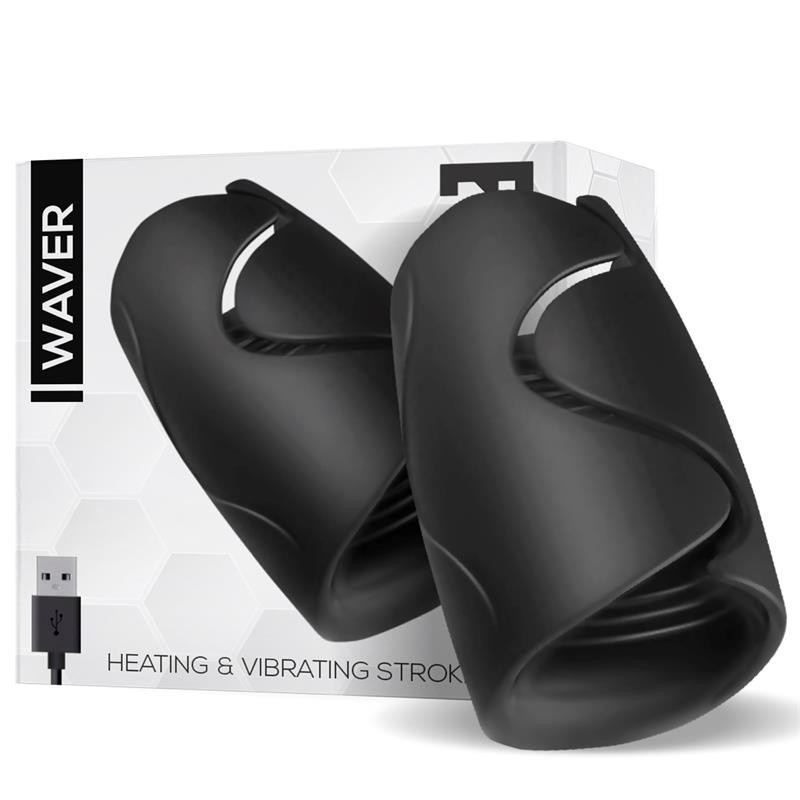 Masturbateur Waver - Fonction Chaleur et Vibration - Flexible USB Silicone