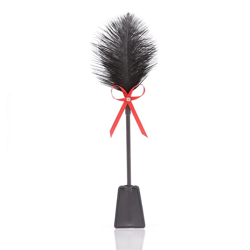 Feather Tickler and Paddle 36 cm Red Black Feather Tickler and Paddle 36 cm Red Black