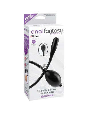 Inflatable Silicone Ass Extensor Colour Black