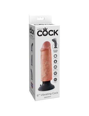 King Cock Vibrating Cock 6 Flesh