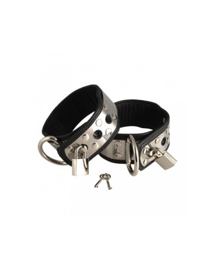 Cuffs with metal and padlock Adjustable
