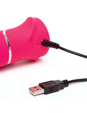 Vibrador Thrusting Realistic USB Pink