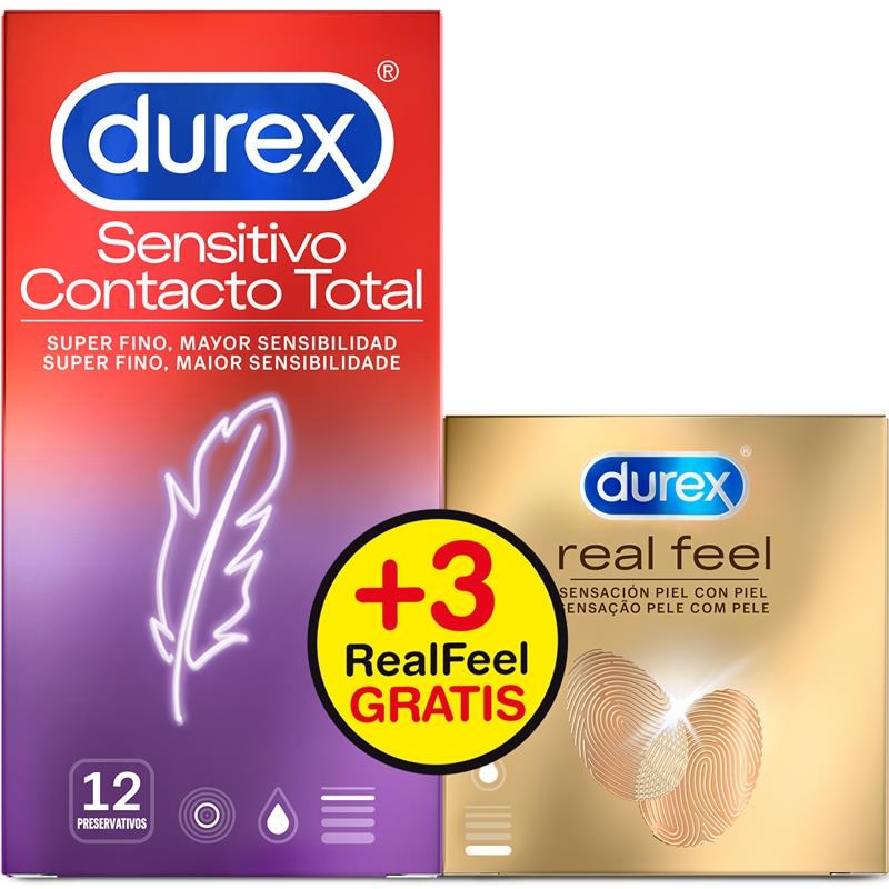 Pack of Total Contact 12 units and Real Feel 3 units