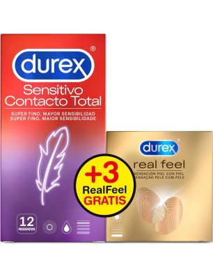 Pack of Total Contact 12 units and Real Feel 3 units