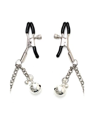 Nipple Clamps with Chain and Tincle Bells