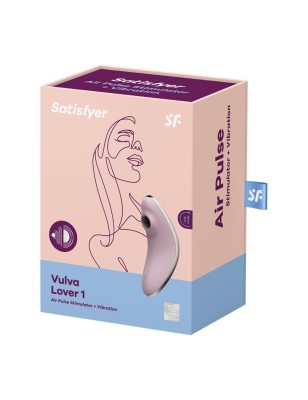 Vibromasseur et Ventouse de clitoris Vulva Lover 1 Violet