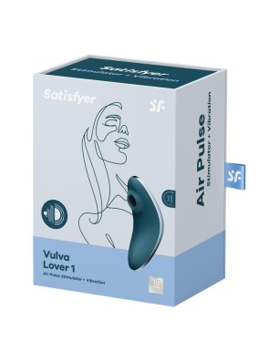 Vulva Lover 1 Klitorisvibrator und Saugnapf Blau