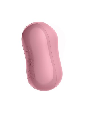 Cotton Candy Clitoris Sucker and Vibrator Light Red
