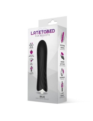 Bilie Easy Quick Vibrating Bullet Silicone Black