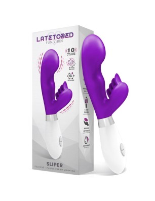 Rabbit-Vibrator mit Klitorisstimulator – Lila