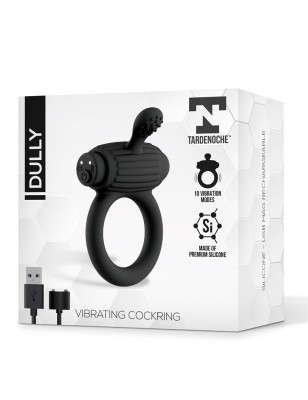 Dully Vibrating Penis Ring Silicone Magnetic USB