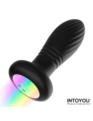 Tiany Thrusting Led Lighted Anal Plug with Remote Control
