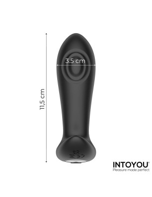 Milton Dual Tapping Anal Plug with Remote Control