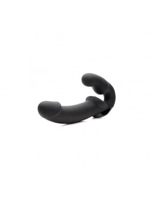 Urge Strapless Strap On Vibrator Black