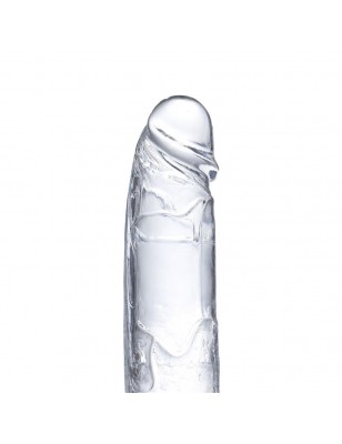 Realistic Dildo with Testicles Crystal Material 155 cm